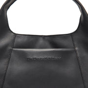 Vue détaillée of Classic Collar &amp; Heavy-Duty Zipper Hardware on Salina Full-Grain Leather Handbag pour Femme