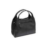 Styled Fit Perspective of Salina Full-Grain Leather Handbag pour Femme on Model - Natural Daylight Drape