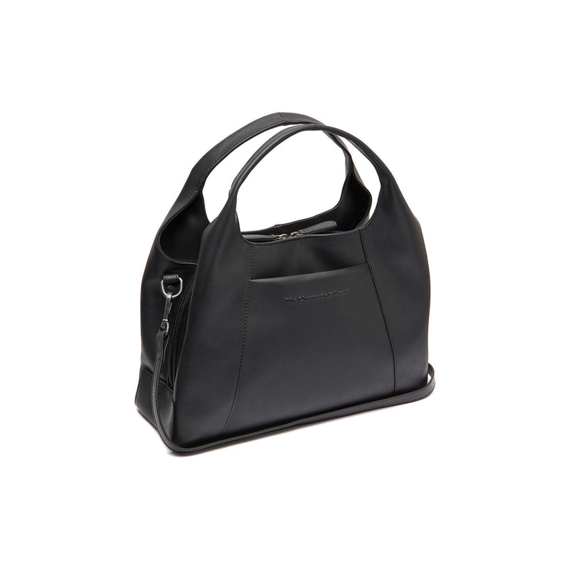 Salina Full-Grain Leather Handbag in Classic 100% Full-Grain Leather - Front Profile View & Tailored Silhouette | Buy Online
