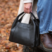 Classic 100% Full-Grain leather Goods - Vue de dos avec coupe ajustée aux épaules &amp; ourlet soigné