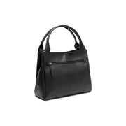 Tailored Rib Cuffs &amp; Hem Craftsmanship Construction Detail on Tenara Full-Grain Leather Handbag pour Femme