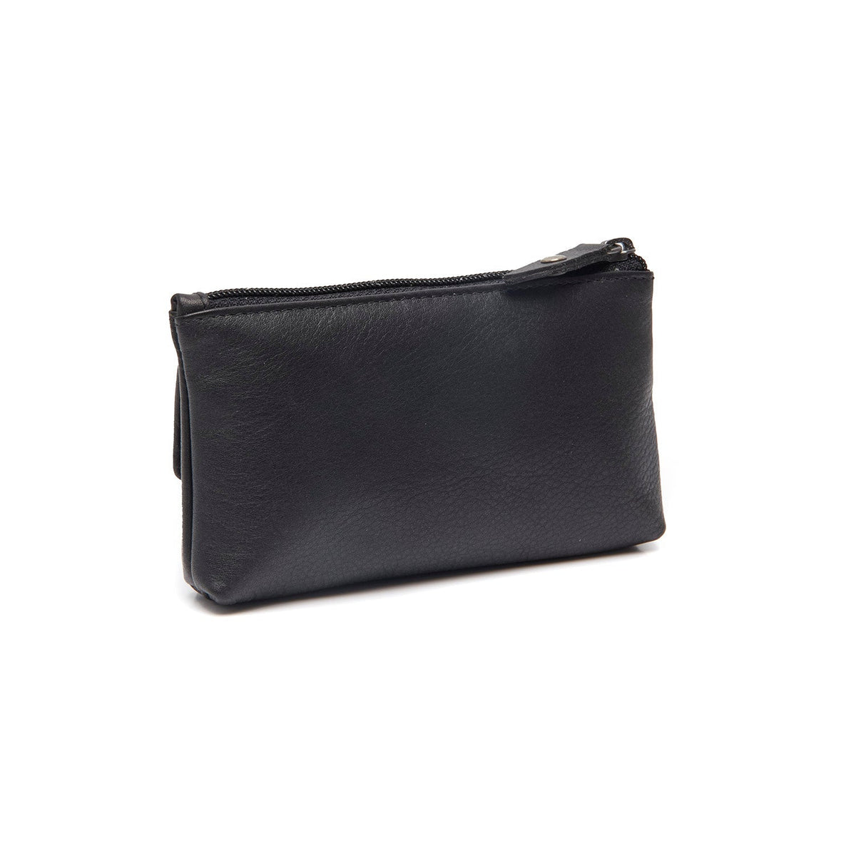 Styled Fit Perspective of Torano Full-Grain Leather Key Case pour Femme on Model - Natural Daylight Drape