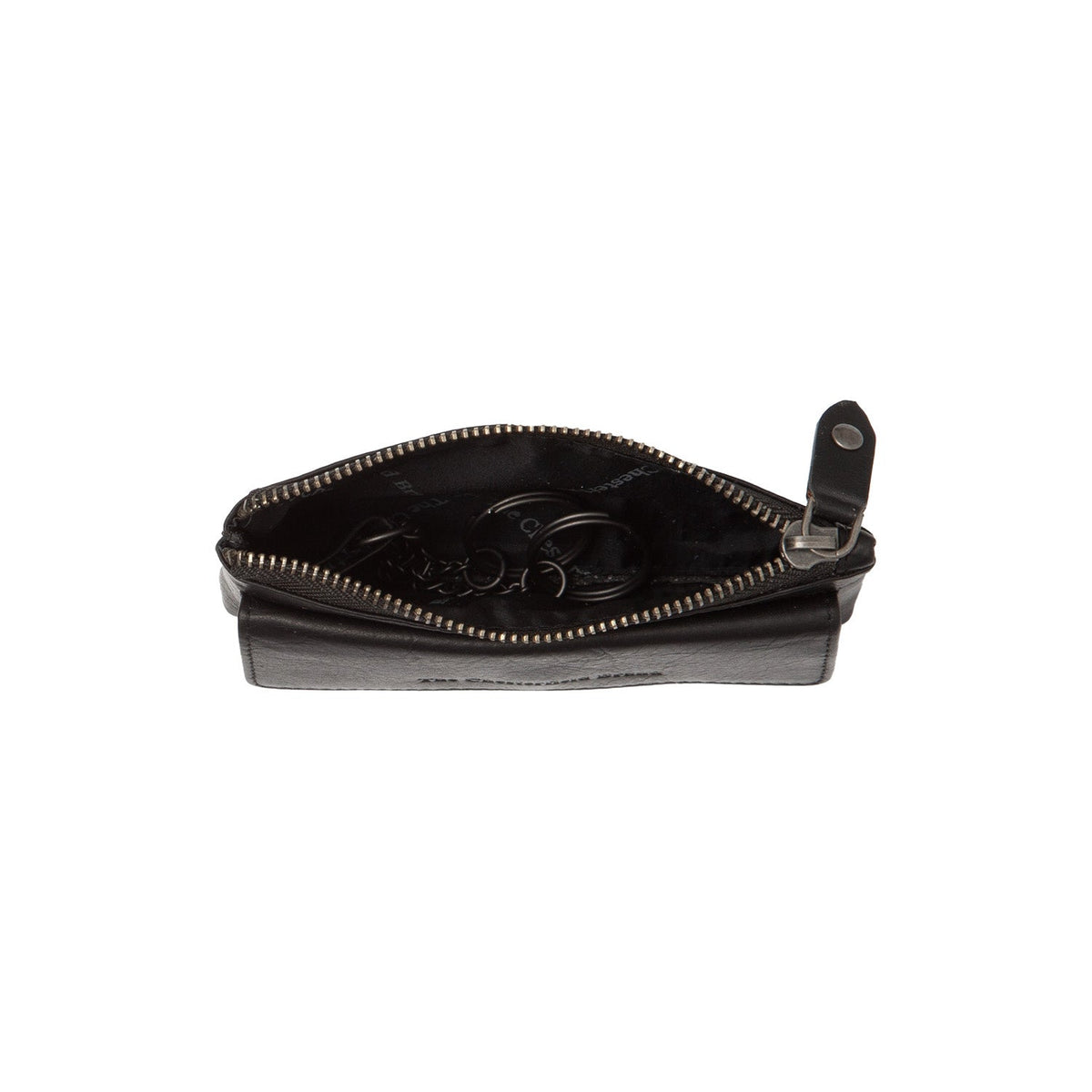 Violette Full-Grain Leather Key Case pour Femme - Vue de profil avec coupe de manche ergonomique