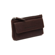 Tailored Rib Cuffs &amp; Hem Craftsmanship Construction Detail on Violette Full-Grain Leather Key Case pour Femme