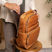 
Austin Sac à dos d'ordinateur en cuir pleine fleur – alternate product view 3