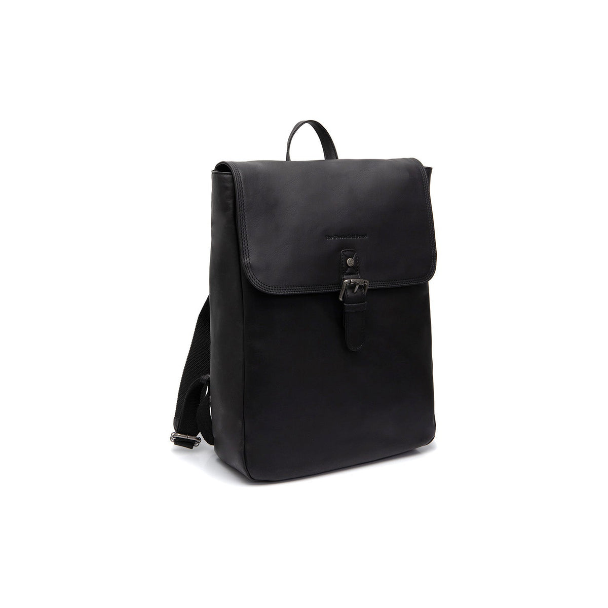 Farrow Full-Grain Leather Laptop Backpack pour Femme in Classic 100% Full-Grain Leather - Full Exterior Front Profile View | Acheter en ligne