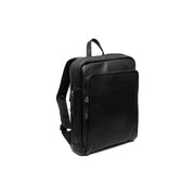 Jasper Full-Grain Leather Laptop Backpack pour Femme in Classic 100% Full-Grain Leather - Full Exterior Front Profile View | Acheter en ligne