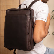 Jasper Full-Grain Leather Laptop Backpack pour Femme – Vue produit alternative 2