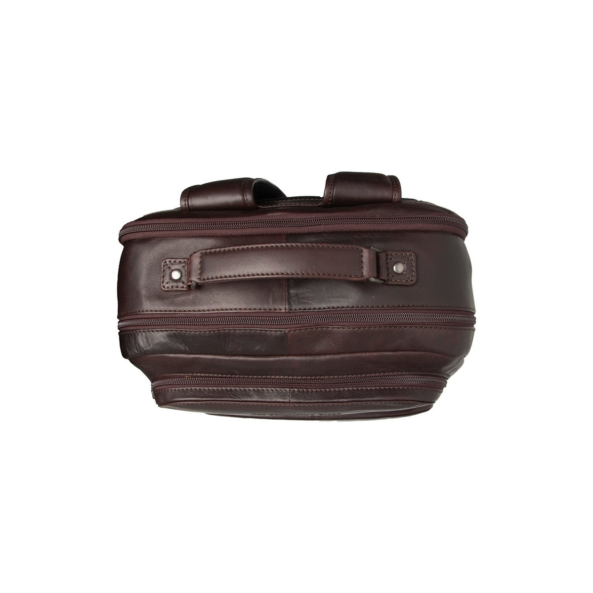 Brown Leather Laptop Backpack Lennox, detail view 1