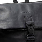 Solid Antique Brass Hardware &amp; Heavy-Duty Dual Zipper Detail on Trondheim Full-Grain Leather Laptop Backpack pour Femme