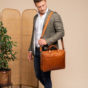 
Frazer Sacoche d'ordinateur en cuir pleine fleur – alternate product view 3