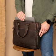 Montara Full-Grain Leather Laptop Bag – Vue produit alternative 3