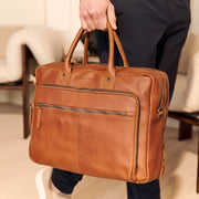 Tacama Full-Grain Leather Laptop Bag pour Femme – Vue produit alternative 2