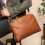 Tilbury Full-Grain Leather Laptop Bag pour Femme – Vue produit alternative 2