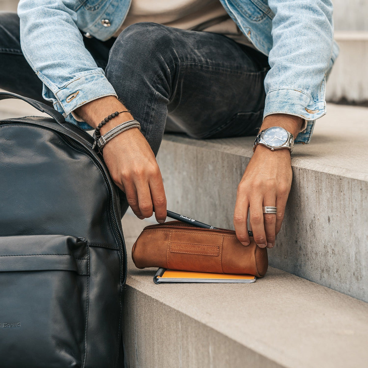 Leather Pencil Case Lea pour Femme – Vue produit alternative 3