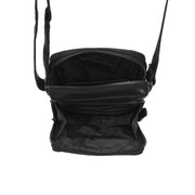 Vue détaillée of Classic Collar &amp; Heavy-Duty Zipper Hardware on Hamilton Full-Grain Leather Phone Bag pour Femme