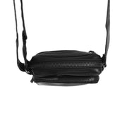 Styled Fit Perspective of Hamilton Full-Grain Leather Phone Bag pour Femme on Model - Natural Daylight Drape