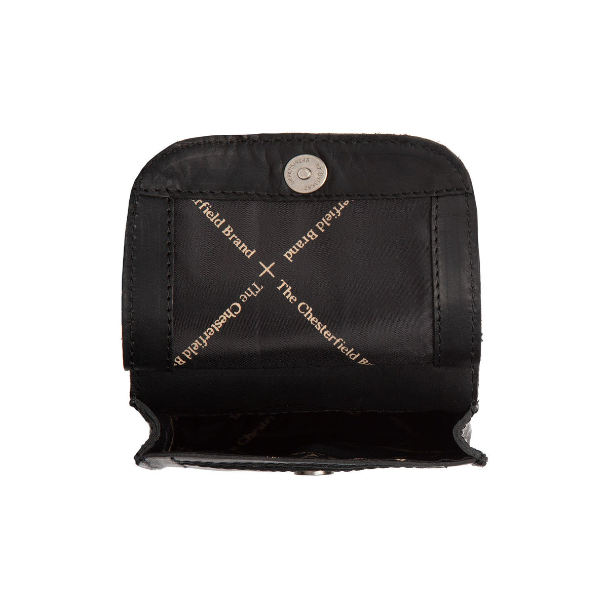
Vue détaillée of Classic Collar & Heavy-Duty Zipper Hardware on Nebra Cuir Pleine Fleur Phone Bag