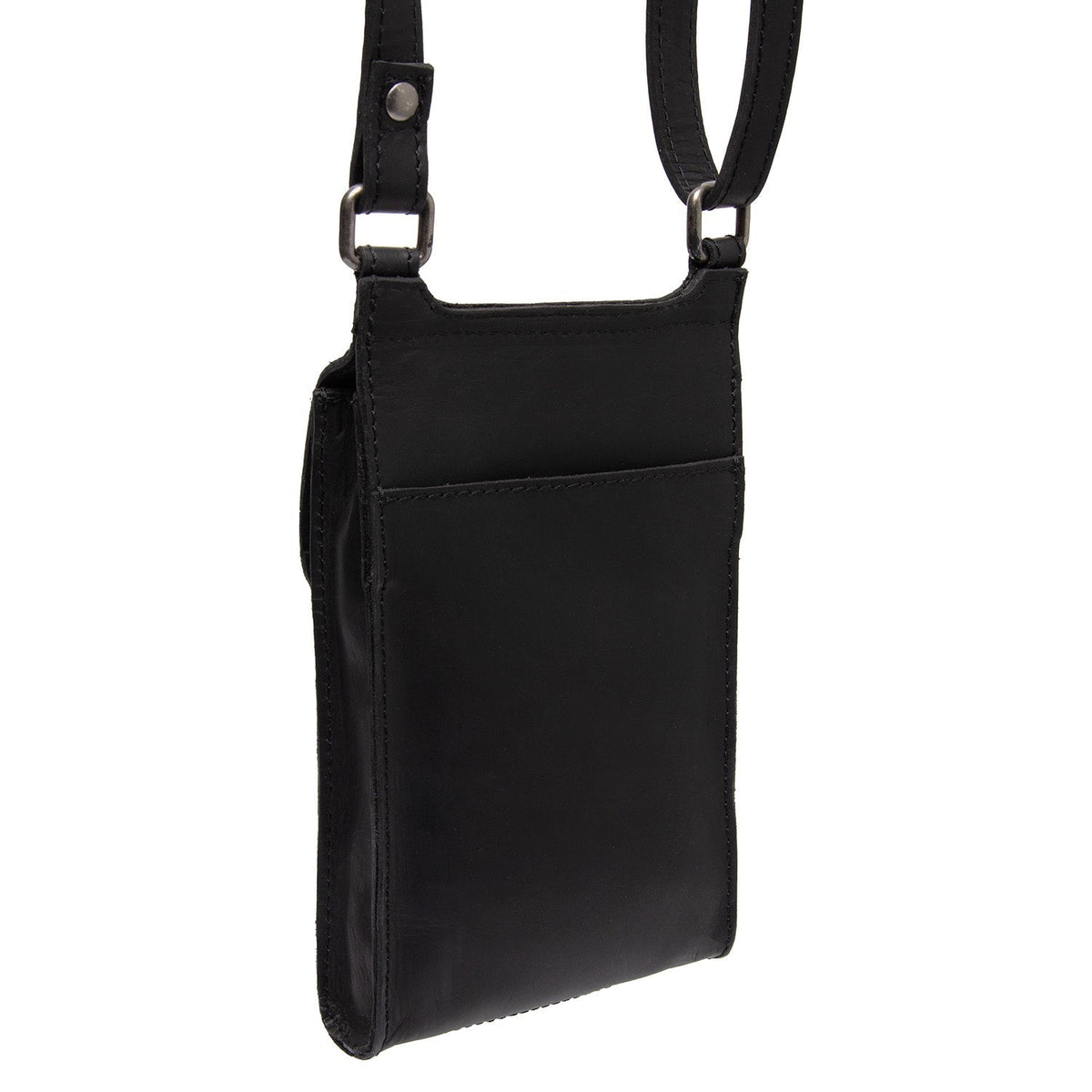 
Tailored Rib Cuffs & Hem Craftsmanship Construction Detail on Nebra Cuir Pleine Fleur Phone Bag