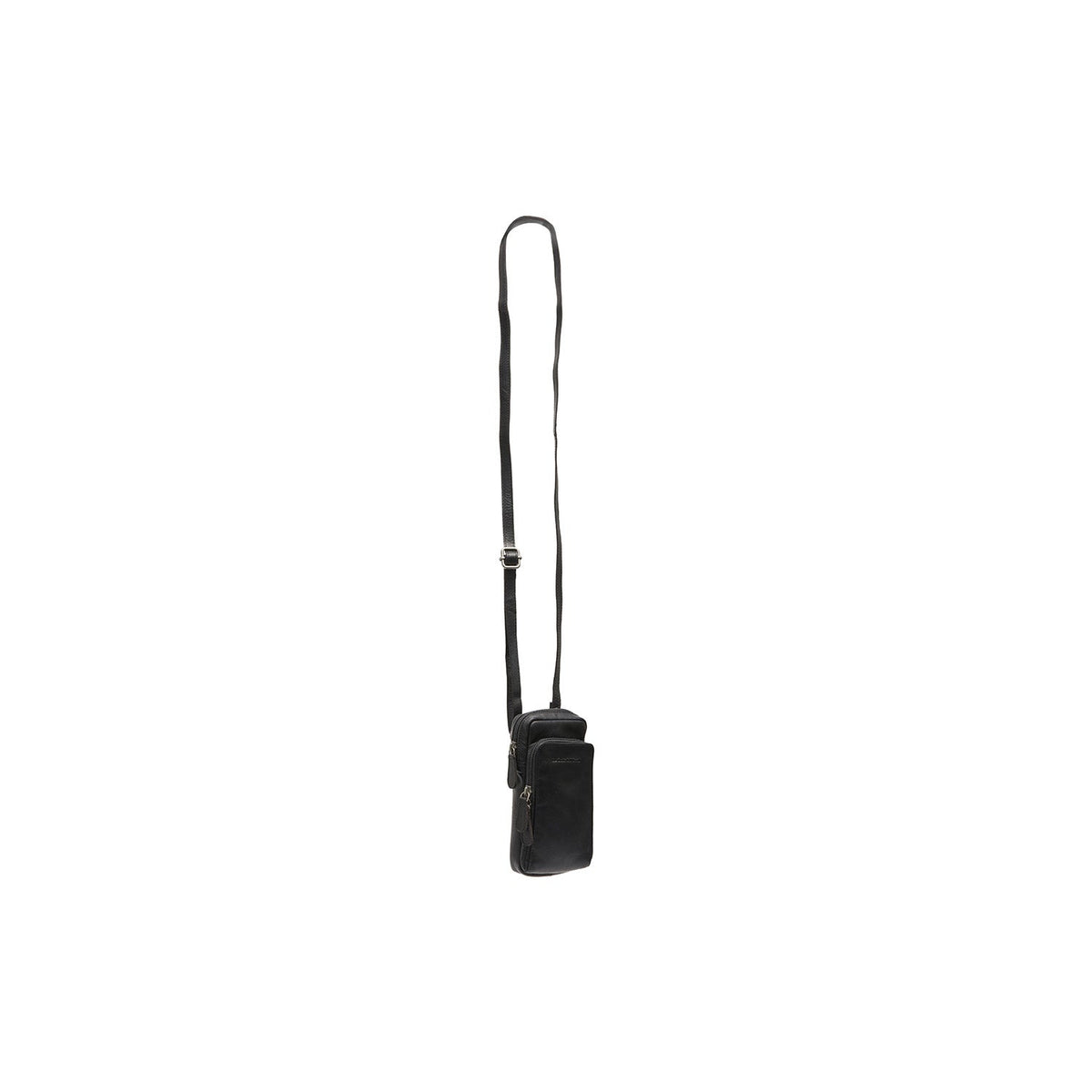 
Vue détaillée of Classic Collar & Heavy-Duty Zipper Hardware on Valdes Cuir Pleine Fleur Phone Bag