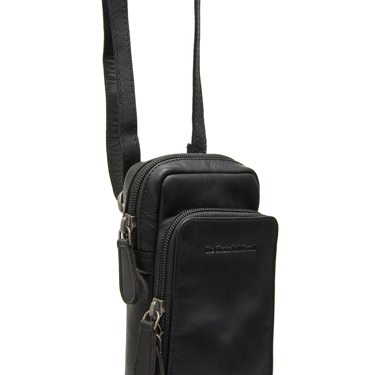 
Tailored Rib Cuffs & Hem Craftsmanship Construction Detail on Valdes Cuir Pleine Fleur Phone Bag