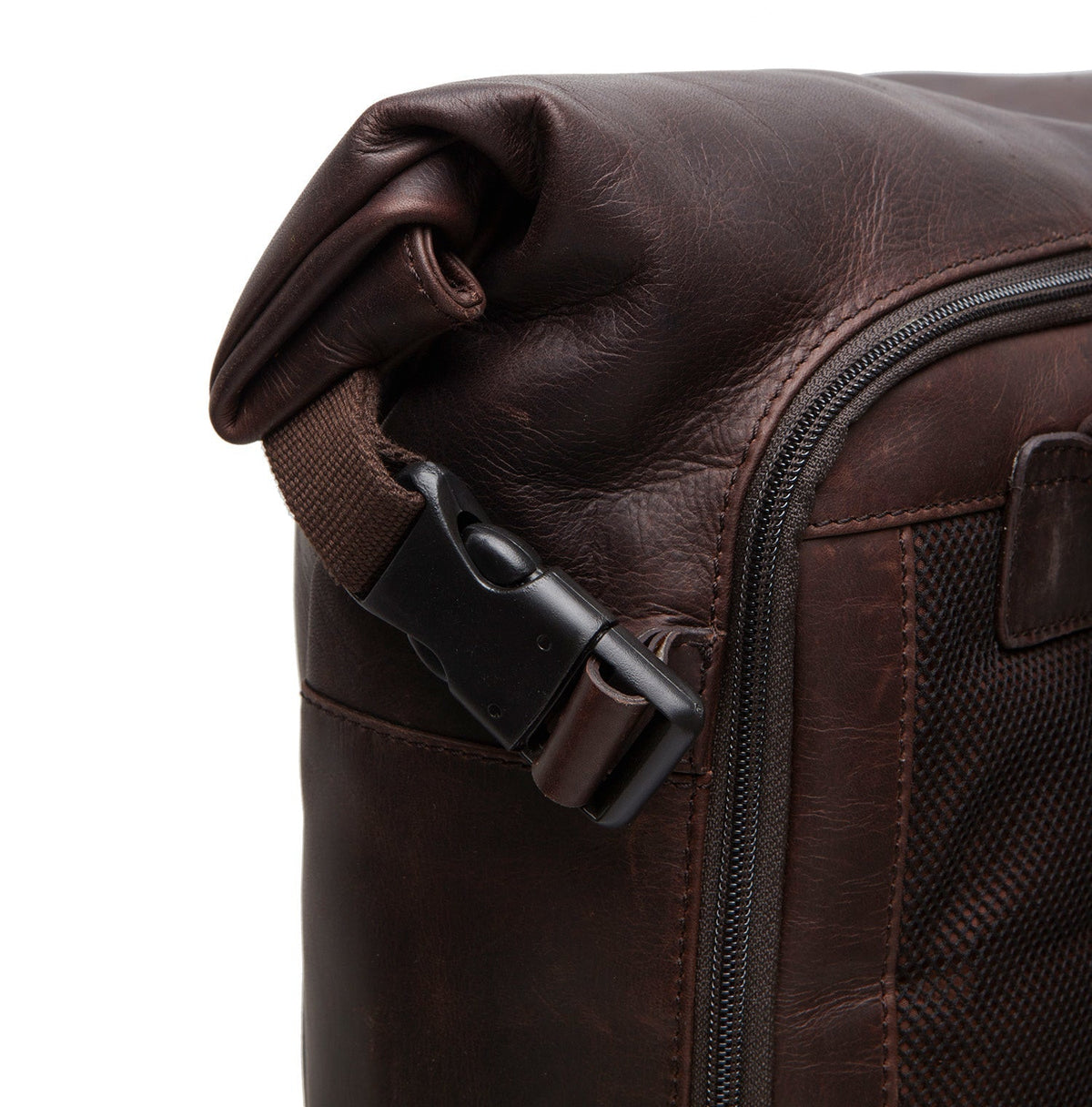 Liverpool Full-Grain Leather Roll-top Backpack pour Femme – Vue produit alternative 3