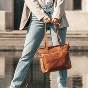 Alicante Full-Grain Leather Shopper pour Femme – Vue produit alternative 2