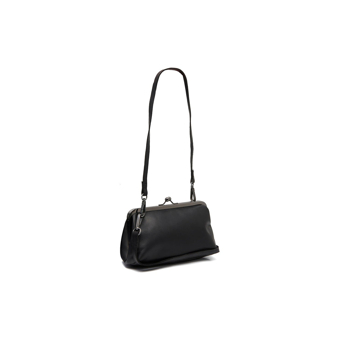 Andrade Full-Grain Leather Shoulder Bag pour Femme in Classic 100% Full-Grain Leather - Full Exterior Front Profile View | Acheter en ligne