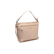 Astero Full-Grain Leather Shoulder Bag pour Femme in Classic 100% Full-Grain Leather - Full Exterior Front Profile View | Acheter en ligne