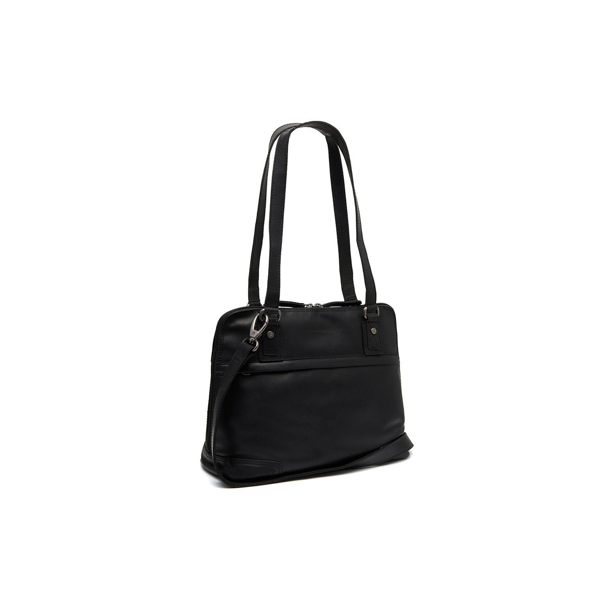 Belgrado Full-Grain Leather Shoulder Bag pour Femme in Classic 100% Full-Grain Leather - Full Exterior Front Profile View | Acheter en ligne
