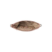
Solid Antique Brass Hardware & Heavy-Duty Dual Zipper Detail on Bolivia Sac bandoulière en cuir pleine fleur