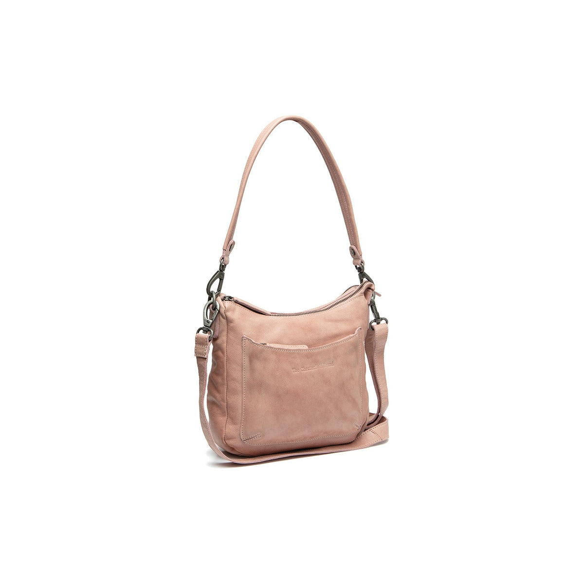 
Caroline Sac bandoulière en cuir pleine fleur en cuir pleine fleur véritable 100% - Full Exterior Vue de face & silhouette ajustée | Acheter en ligne