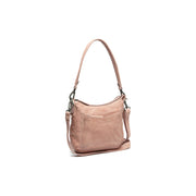 
Caroline Sac bandoulière en cuir pleine fleur en cuir pleine fleur véritable 100% - Full Exterior Vue de face & silhouette ajustée | Acheter en ligne