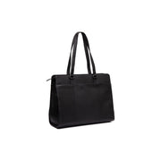 Fidenza Full-Grain Leather Shoulder Bag pour Femme in Classic 100% Full-Grain Leather - Full Exterior Front Profile View | Acheter en ligne