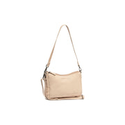 Irving Full-Grain Leather Shoulder Bag pour Femme in Classic 100% Full-Grain Leather - Full Exterior Front Profile View | Acheter en ligne
