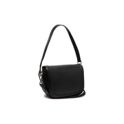 Lizzola Full-Grain Leather Shoulder Bag pour Femme in Classic 100% Full-Grain Leather - Full Exterior Front Profile View | Acheter en ligne