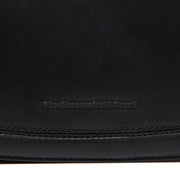 Classic 100% Full-Grain leather Bag - Rear Perspective Showing Reinforced Leather Straps &amp; Stitching