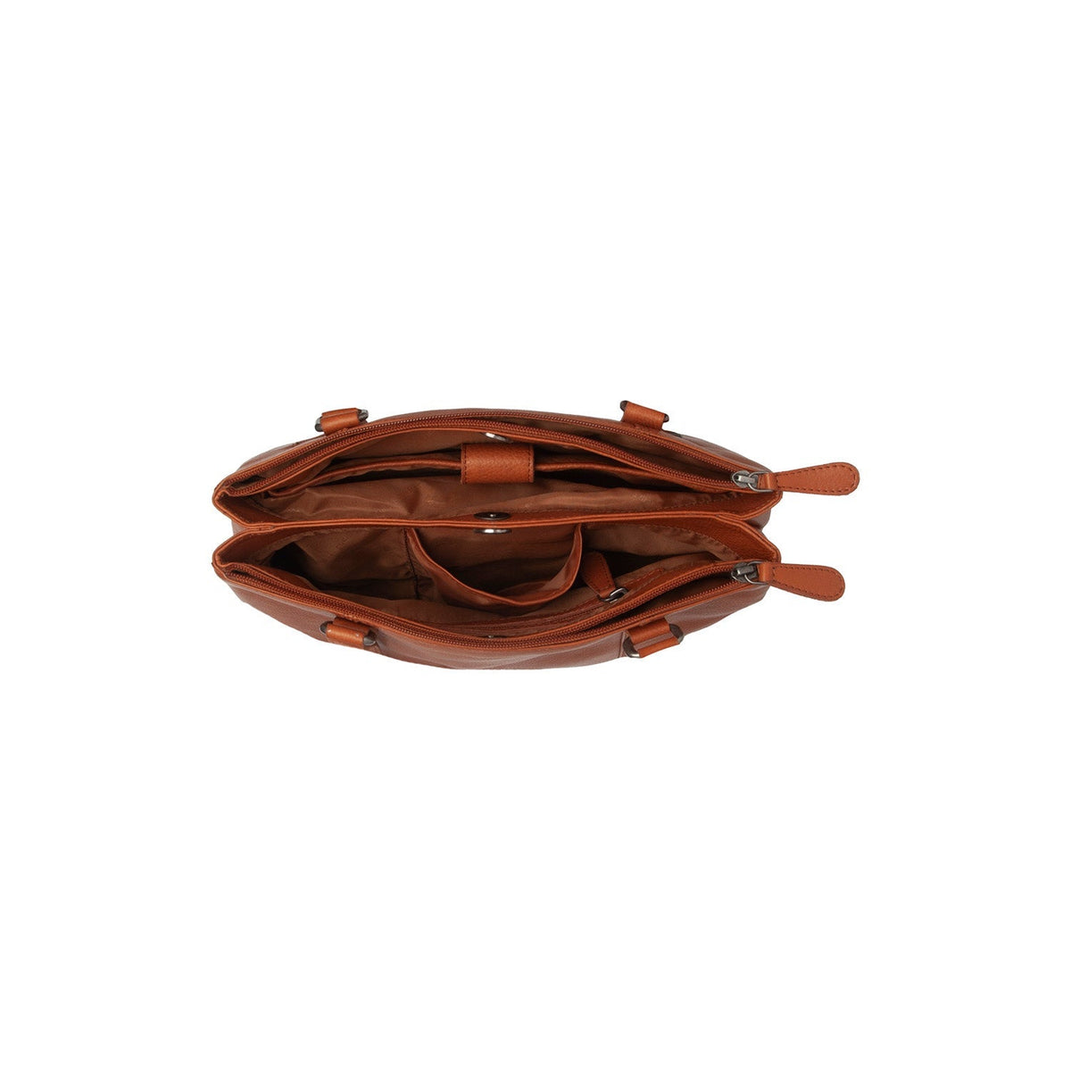 
Cognac Leather Shoulder Bag Marvos, detail view 3