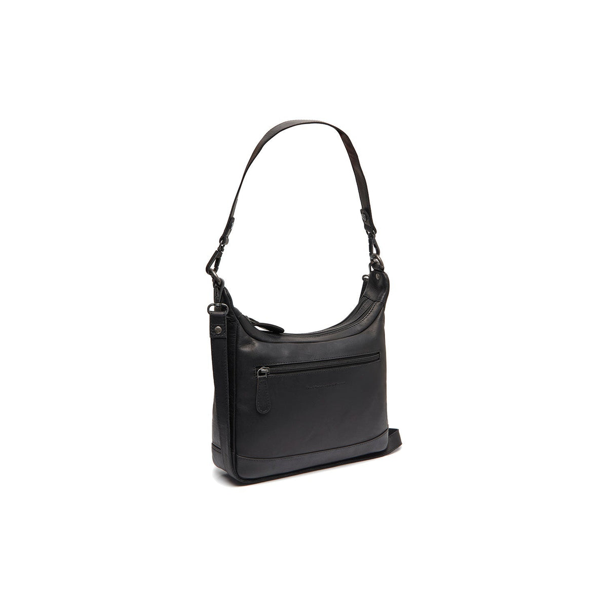 Mirave Full-Grain Leather Shoulder Bag pour Femme in Classic 100% Full-Grain Leather - Full Exterior Front Profile View | Acheter en ligne