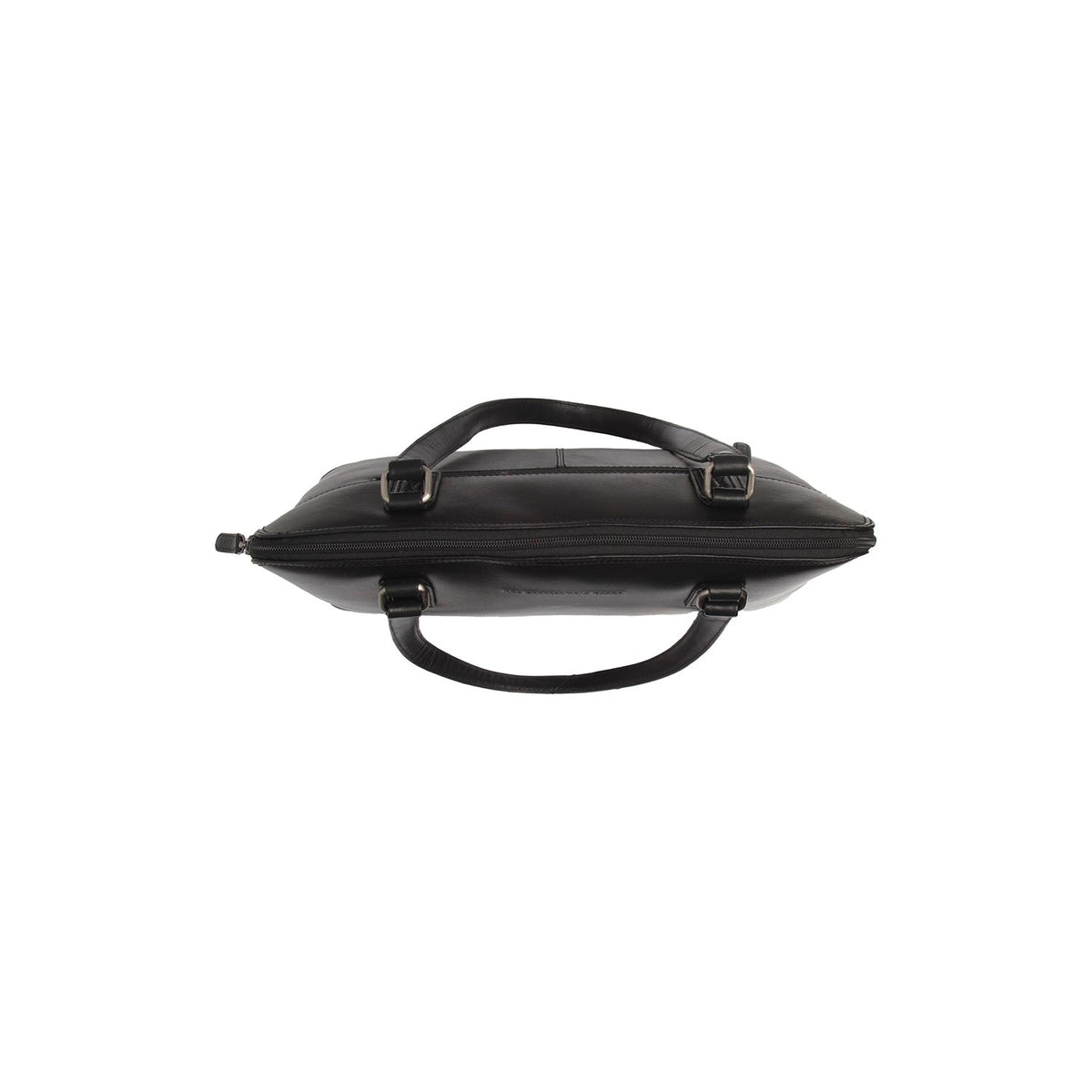 Selvino Full-Grain Leather Shoulder Bag pour Femme - Structured Side Profile Showing Gusset Depth &amp; Expansion Capacity