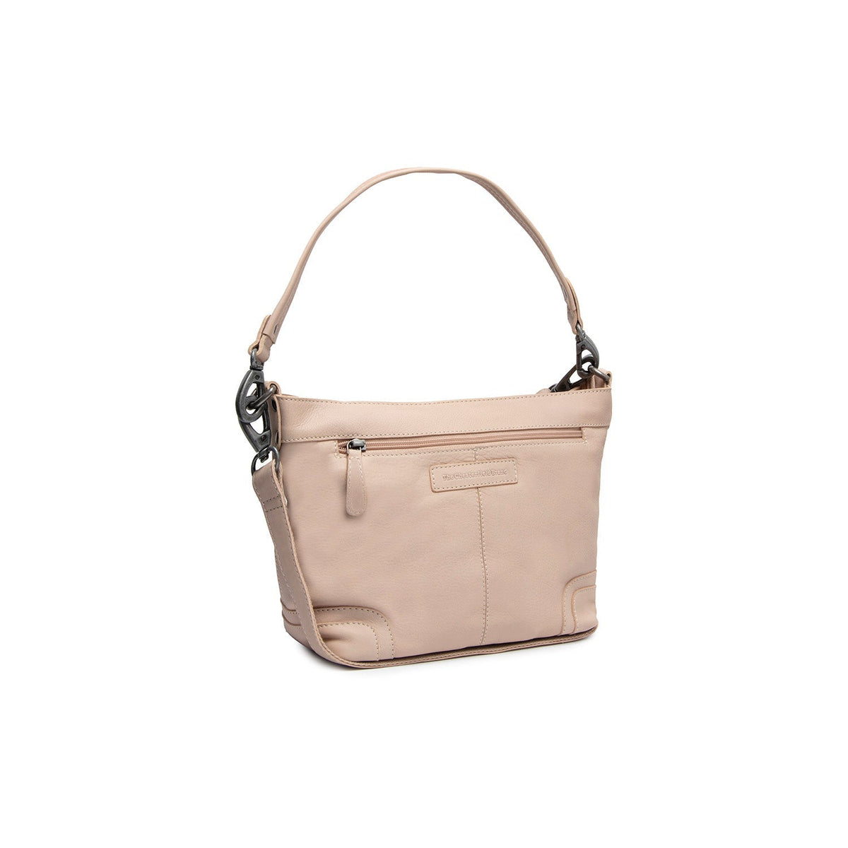 Zarita Full-Grain Leather Shoulder Bag pour Femme in Classic 100% Full-Grain Leather - Full Exterior Front Profile View | Acheter en ligne