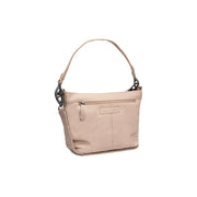 Zarita Full-Grain Leather Shoulder Bag pour Femme in Classic 100% Full-Grain Leather - Full Exterior Front Profile View | Acheter en ligne