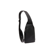 Leather Sling Bag Bowey pour Femme in Classic 100% Full-Grain Leather - Full Exterior Front Profile View | Acheter en ligne