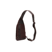 Brown Leather Sling Bag Bowey pour Femme, detail view 5