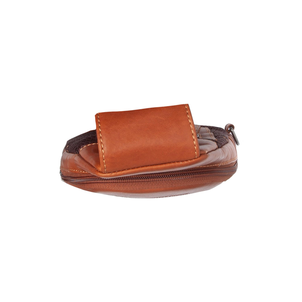Cognac Leather Sling Bag Bowey pour Femme, detail view 3