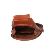 Cognac Leather Sling Bag Bowey pour Femme, detail view 4