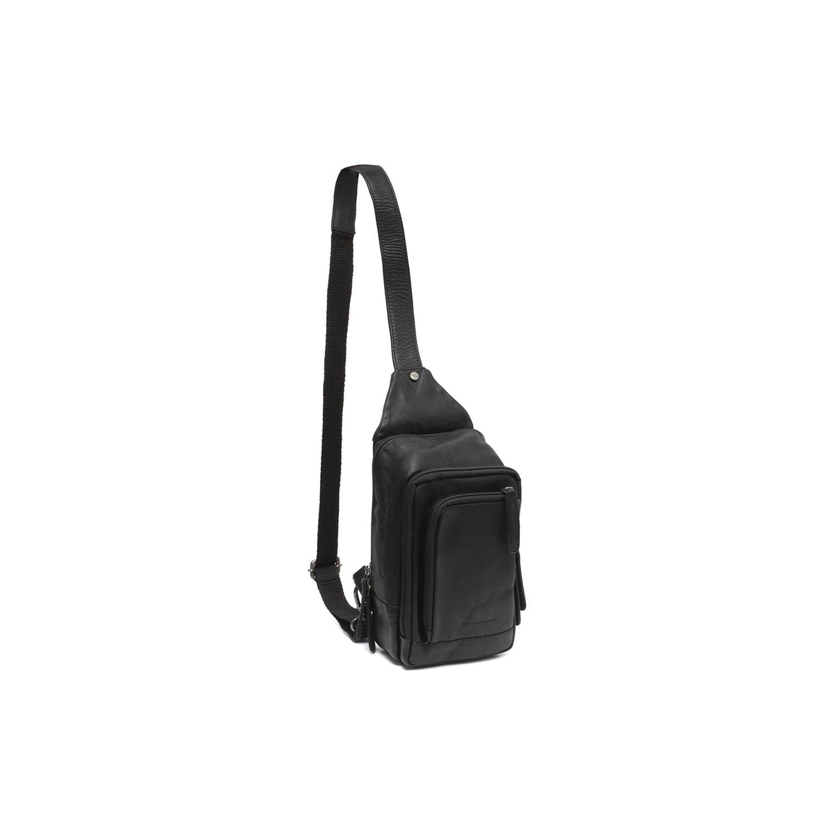 Leather Sling Bag Riga pour Femme in Classic 100% Full-Grain Leather - Full Exterior Front Profile View | Acheter en ligne