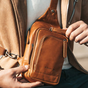 Leather Sling Bag Riga pour Femme – Vue produit alternative 3