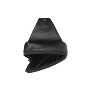 Solid Antique Brass Hardware &amp; Heavy-Duty Dual Zipper Detail on Leather Sling Bag Salla pour Femme