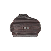 Brown Leather Sling Bag Turelle pour Femme, detail view 4